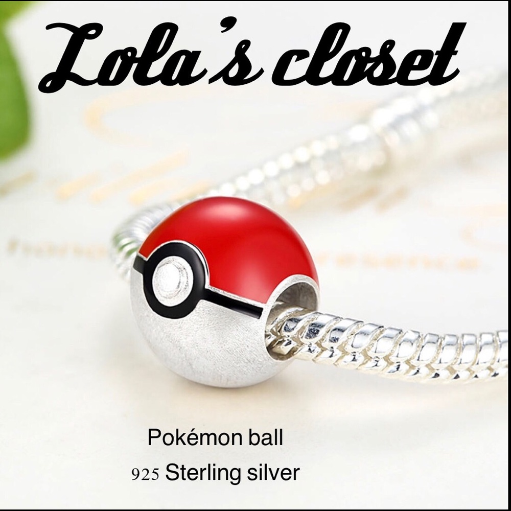 Pokémon 925 sterling silver bead charm